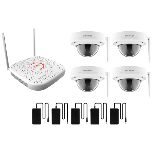 Amiko Home Set za video nadzor, 9ch, 4 x kamera, 2.0 Mpixel, WiFi