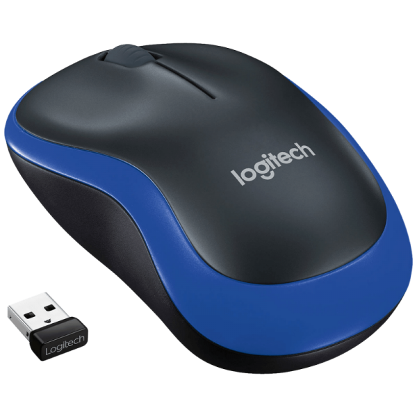 Logitech Miš bežični, 2.4 GHz, 1000 dpi, USB nano, Blue