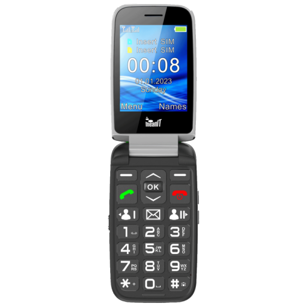 MeanIT Telefon mobilni, 2.8" ekran, Dual SIM, SOS tipka