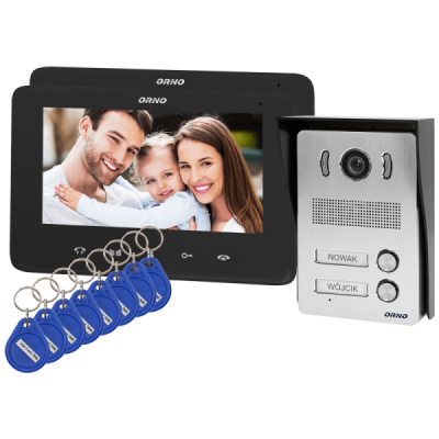 Orno Video interfon 2 x 7",...