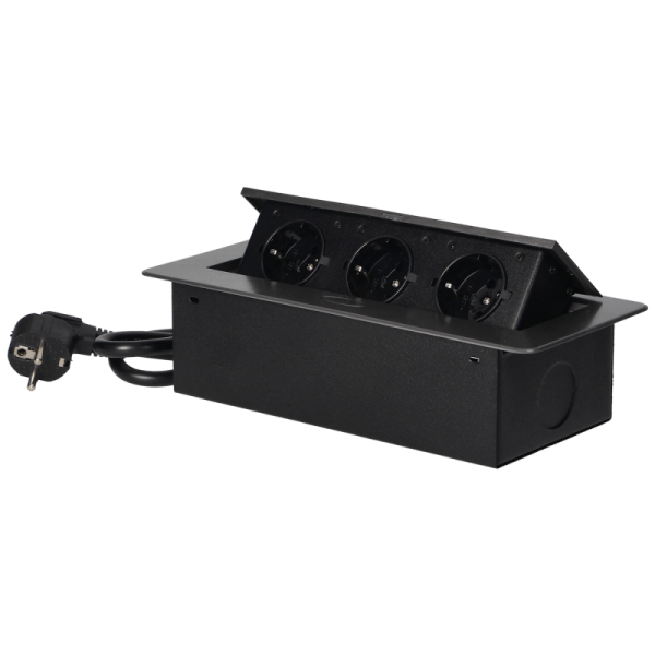 Orno Produžni kabel sa 3 x Schuko utičnice, ugradbena