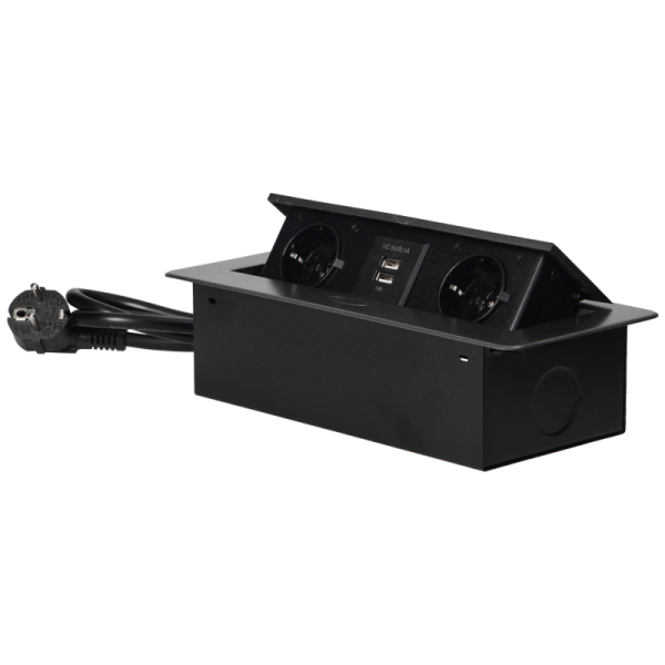 Orno Produžni kabel sa 2 x Schuko utičnice + 2 x USB, ugradbena