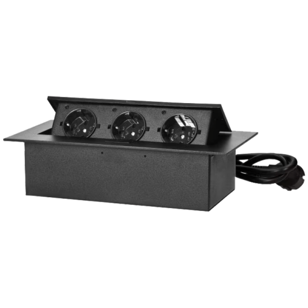 Orno Produžni kabel sa 3 x Schuko utičnice, ugradbena