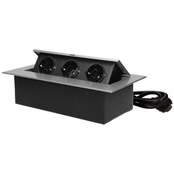 Orno Produžni kabel sa 3 x Schuko utičnice, ugradbena