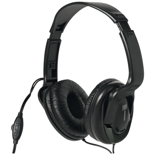 SAL Slušalice, stereo, 3,5mm, okretljivi zvučnici, crne