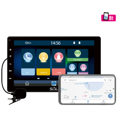 SAL Auto radio, 4 x 45W, 9"...