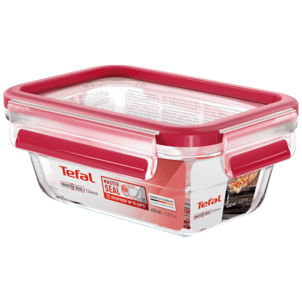 Tefal Staklena posuda sa poklopcem, 0.45 lit., MasterSeal Glass