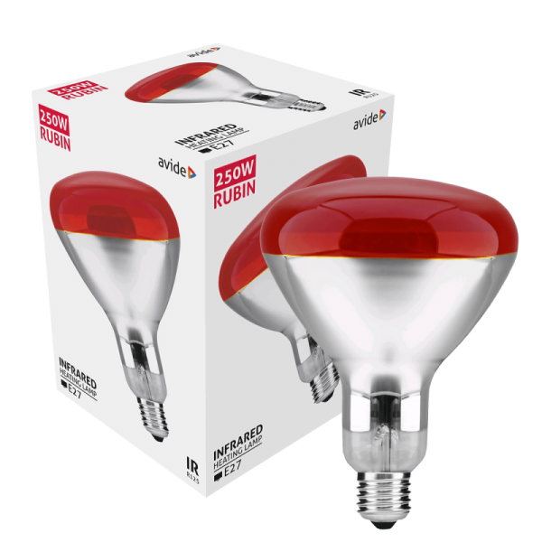 Avide Sijalica, 250W, E27, Infra Red, IP20 - ASIR27-250W-R