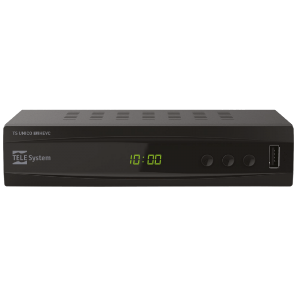 TELE System Prijemnik zemaljski, DVB-T/T2, H.265/HEVC, HDMI,Scart