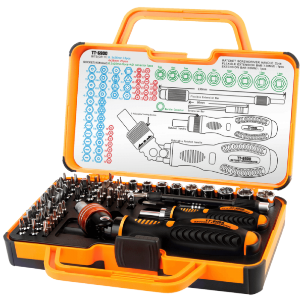 Toman Set alata, profesionalni komplet, 69 kom - TT-6900