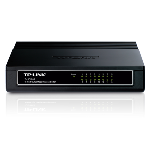 TP-LINK 16-portni switch 200Mbps, 10/100 Mbps, , RJ45