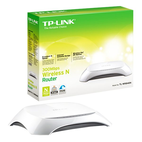 TP-LINK Wireless N Router, 4 porta, 300Mbps, 2.4GHz - TL-WR840N