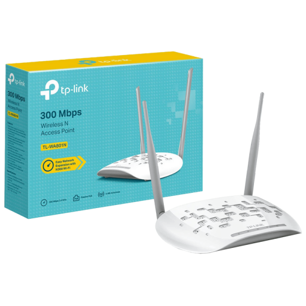 TP-LINK Wireless N Access Point 300Mbps, 2,4GHz - TL-WA801N