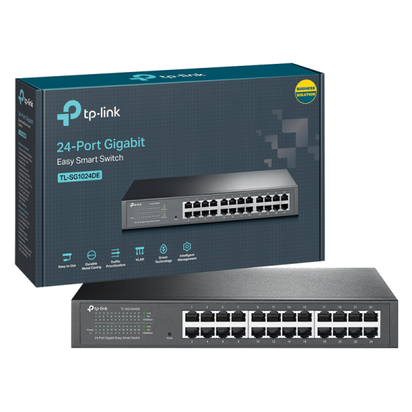 TP-LINK 24-Portni switch, 24 x 10/100/1000 Mbps - TL-SG1024DE