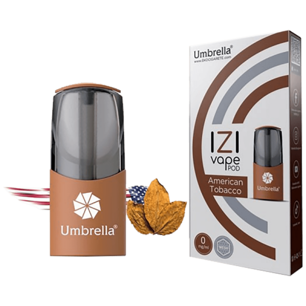 Umbrella Tekućina za e-cigarete, Izi Vape Pod American Tobacco 20mg