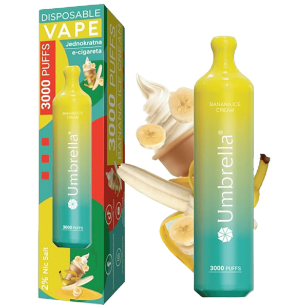 Umbrella Cigareta elektronska, jednokratna, Banana Ice Cream 20mg