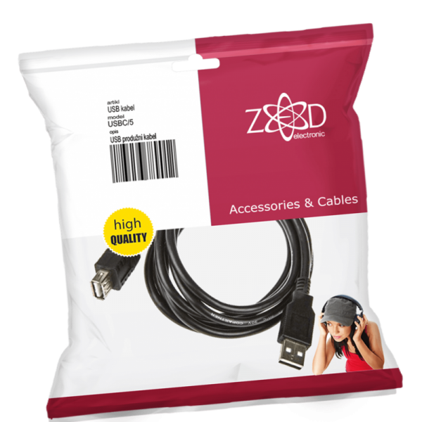 ZED electronic USB produžni kabl, dužina 5.0 metara - USBC/5