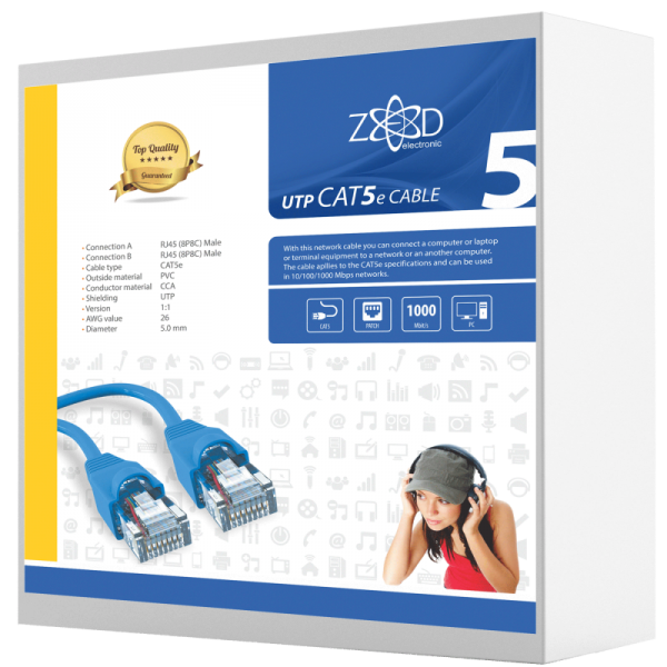 ZED electronic Mrežni FTP kabl, CAT5E, 15 met - FTPC/15