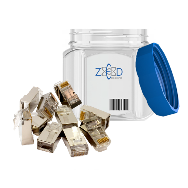 ZED electronic Mrežni konektor 8/8, RJ45, Cat6,  50 komada