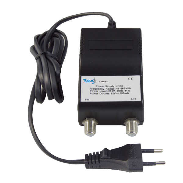 ZODIAC Adapter 12V 100mA, 1 ulaz - 1 izlaz - ZDP-0611