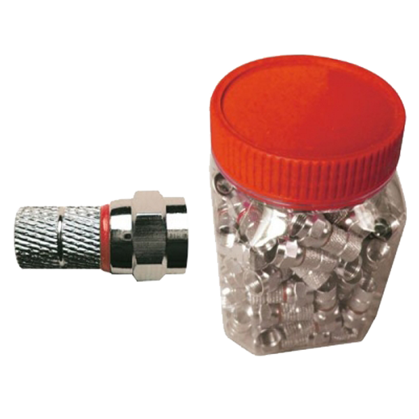 ZODIAC F-Konektor 5mm, za koaksijalni kabl 5mm, pak 100 kom