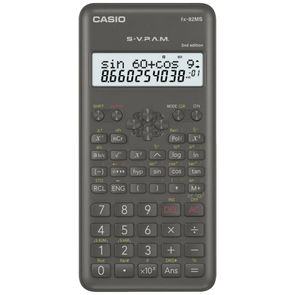Casio Kalkulator, školski, 240 funkcija - FX-82MS-2