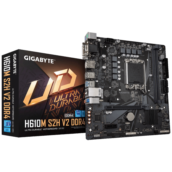 Gigabyte Matična ploča za PC, LGA1700, Intel H610, DDR4,  microATX