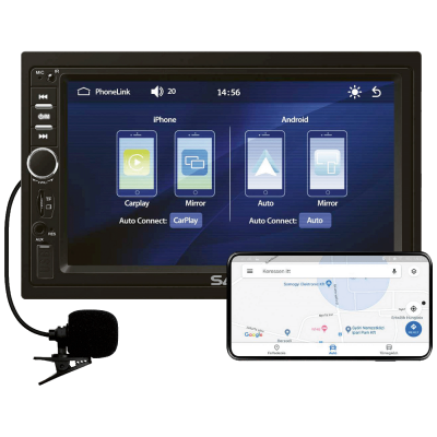 SAL Auto radio, 4 x 45W, 7"...