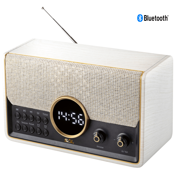 SAL Retro radio + BT bežični zvučnik, 7in1, FM, MP3, alarm