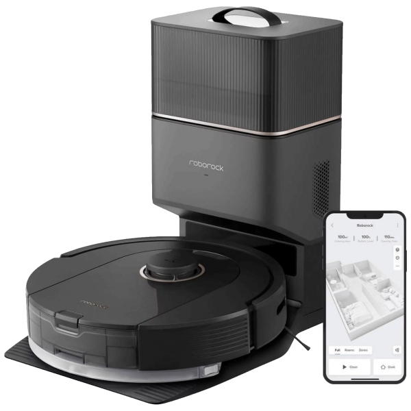 Roborock Robot usisavač sa stanicom za pražnjenje, 5200 mAh, WiFi