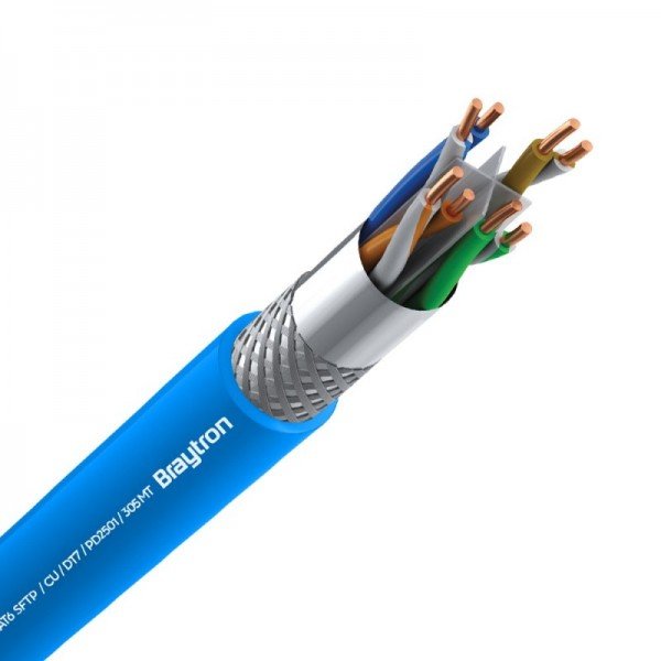 Braytron Kablovi, BRY-DATA-CAT6-SFTP-DT7-CU-BLUE-305M-CABLE, BZ20-00440