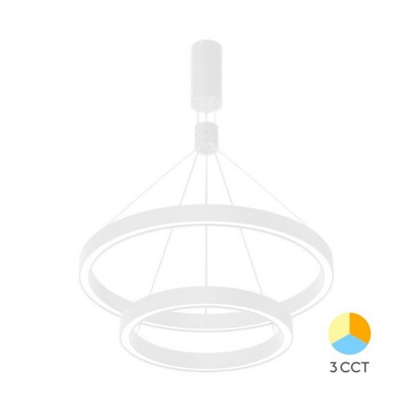 Braytron Visilica Lina, BRY-LINA-PD-2540-RND-WHT-65W-3IN1-CEILING LIGHT, BH16-09680