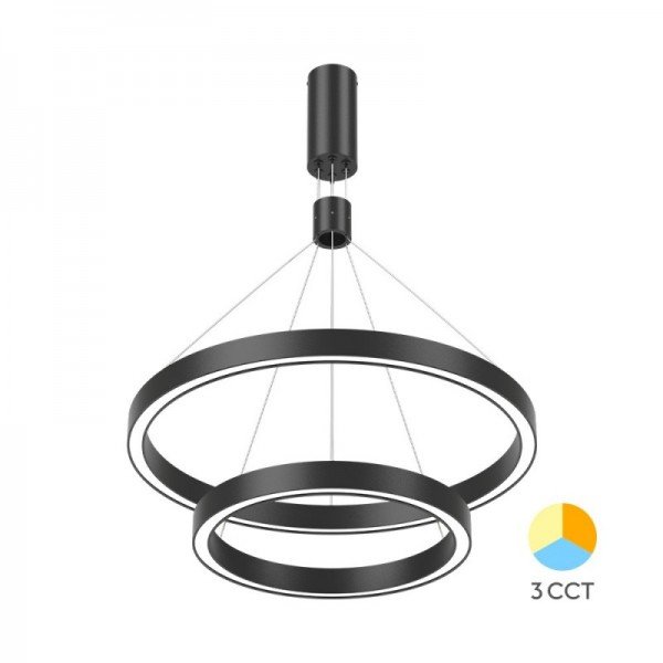 Braytron Visilica Lina, BRY-LINA-PD-2540-RND-BLC-65W-3IN1-CEILING LIGHT, BH16-09681