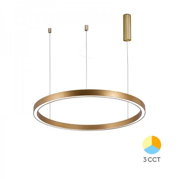 Braytron Visilica Lina, BRY-LINA-PD-2540-RND-GLD-45W-3IN1-CEILING LIGHT, BH16-09286