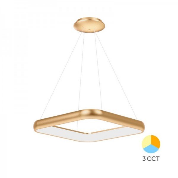 Braytron Visilica Bella, BRY-BELLA-MLP-PD-SQR-GLD-46W-3IN1-IP20-CEILING LIG, BH17-03986