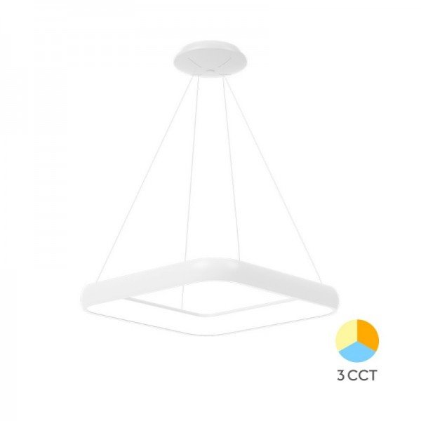Braytron Visilica Bella, BRY-BELLA-MLP-PD-SQR-WHT-46W-3IN1-IP20-CEILING LIG, BH17-03980