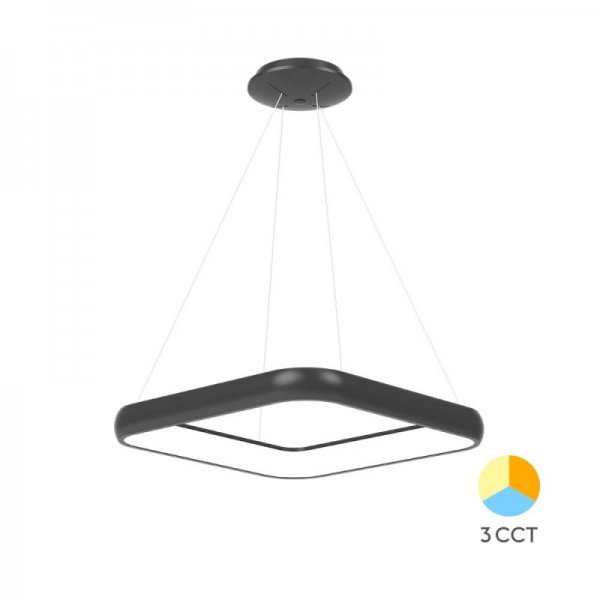 Braytron Visilica Bella, BRY-BELLA-MLP-PD-SQR-BLC-46W-3IN1-IP20-CEILING LIG, BH17-03981