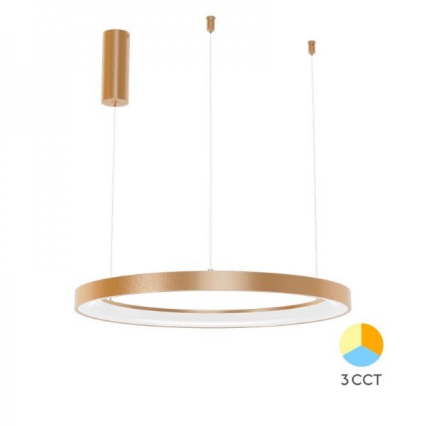 Braytron Visilica Bella, BRY-BELLA-SLP-PD-RND-GLD-46W-3IN1-IP20-CEILING LIG, BH17-01386