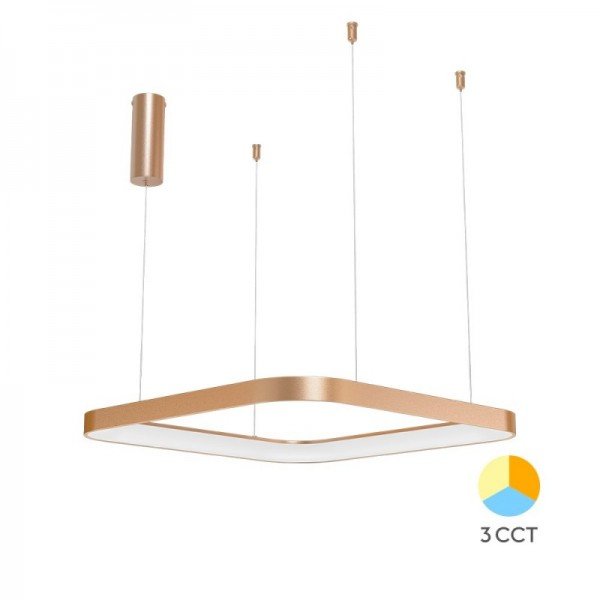 Braytron Visilica Bella, BRY-BELLA-SLP-PD-SQR-GLD-46W-3IN1-IP20-CEILING LIG, BH17-01986