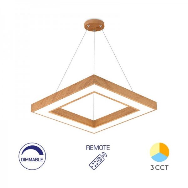 Braytron Visilica Blade, BRY-BLADE-PD-SQR-WDN-45W-RMT-CEILING LIGHT, BH16-07297