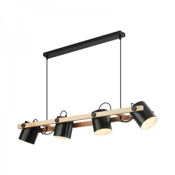 Braytron Drvena, BRY-D001S-4H-4xE27-WDN-PENDANT LIGHT, BV02-00010
