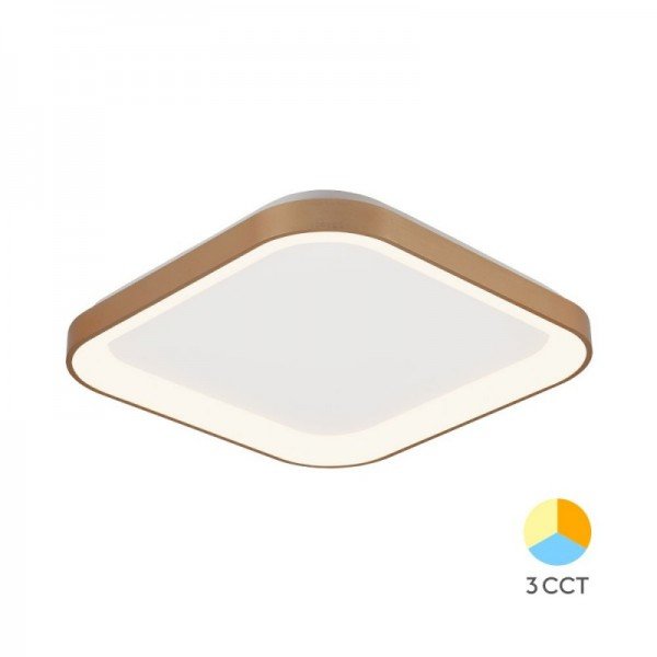 Braytron Led plafonjera Bella, BRY-BELLA-SLS-SR-SQR-GLD-36W-3IN1-IP20-CEILING LIG, BH17-00786