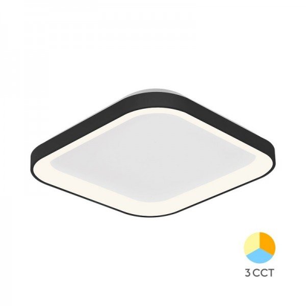 Braytron Led plafonjera Bella, BRY-BELLA-SLS-SR-SQR-BLC-36W-3IN1-IP20-CEILING LIG, BH17-00781