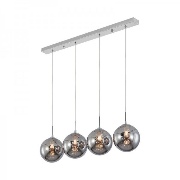 Braytron Prozirno staklo, BRY-S003S-4H-4xG9-SMK-PENDANT LIGHT, BV01-00033