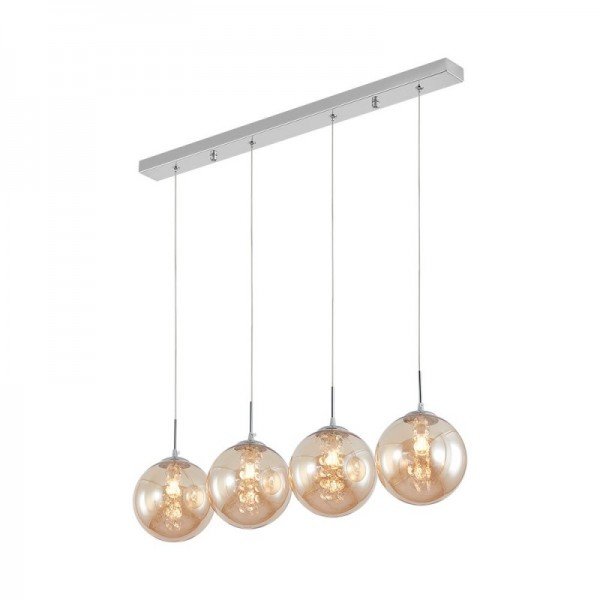 Braytron Prozirno staklo, BRY-S003S-4H-4xG9-AMB-PENDANT LIGHT, BV01-00037