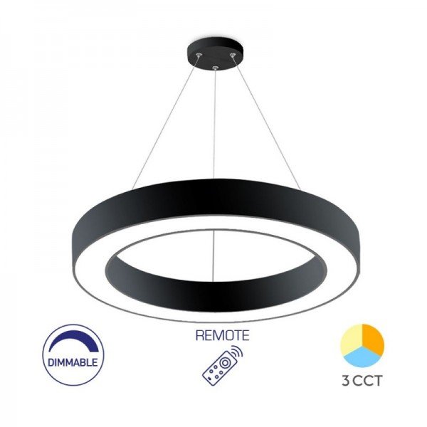 Braytron Visilica Blade, BRY-BLADE-PD-RND-BLC-45W-RMT-CEILING LIGHT, BH16-06291