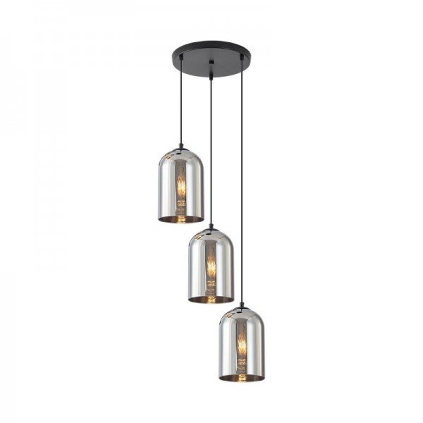 Braytron Prozirno staklo, BRY-S004R-3H-3xE27-SMK-PENDANT LIGHT, BV01-00041