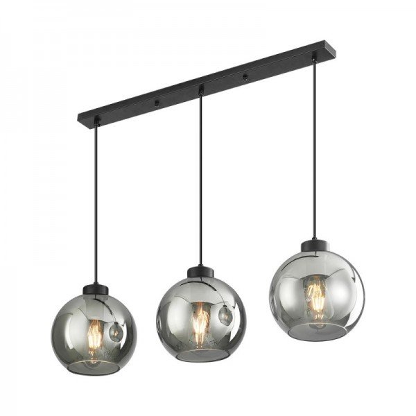 Braytron Prozirno staklo, BRY-S005S-3H-3xE27-SMK-PENDANT LIGHT, BV01-00052
