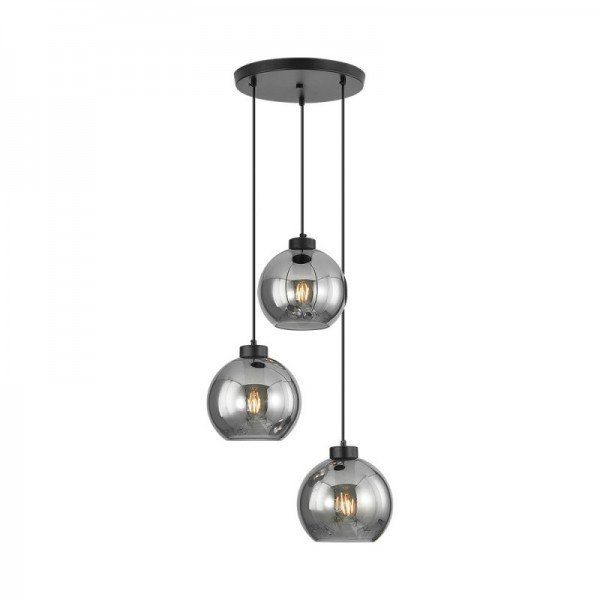 Braytron Prozirno staklo, BRY-S005R-3H-3xE27-SMK-PENDANT LIGHT, BV01-00051