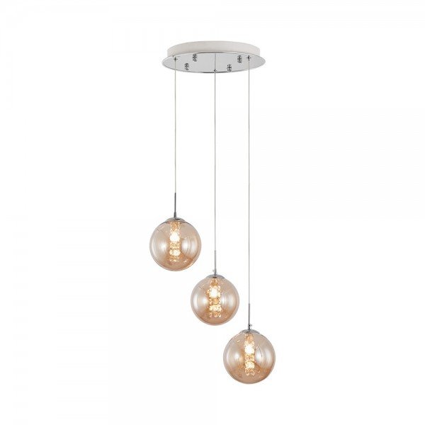 Braytron Prozirno staklo, BRY-S003R-3H-3xG9-AMB-PENDANT LIGHT, BV01-00035